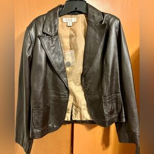 ($85) Vintage Casual Corner Women’s Leather Blazer